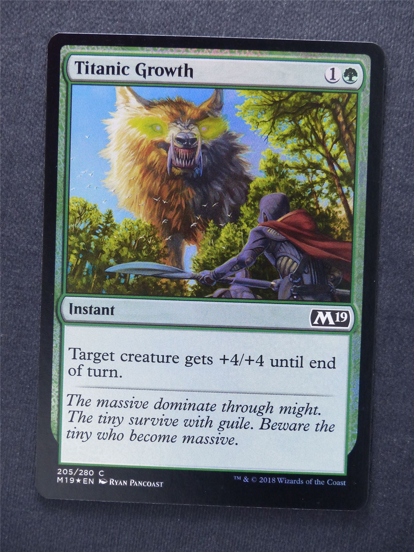 Titanic Growth Foil - Mtg Magic Cards #WC