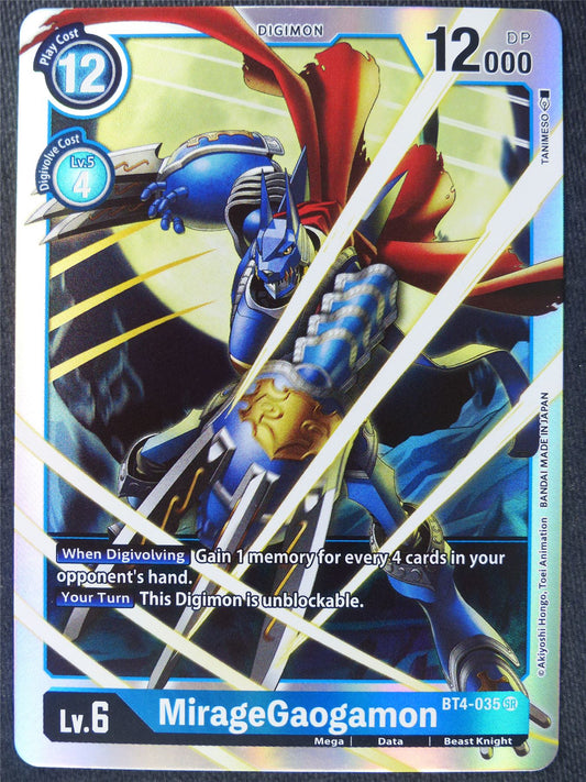 MirageGaogamon BT4-035 SR - Digimon Cards #10F