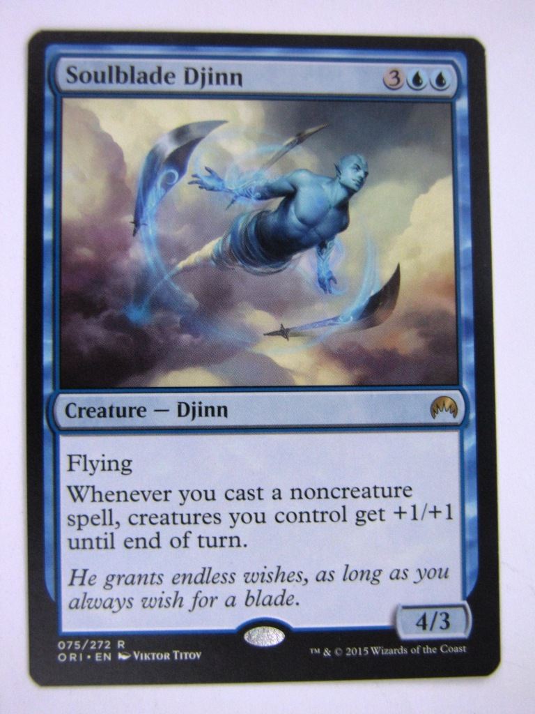 MTG Magic Played Cards: SOULBLADE DJINN # 7D23