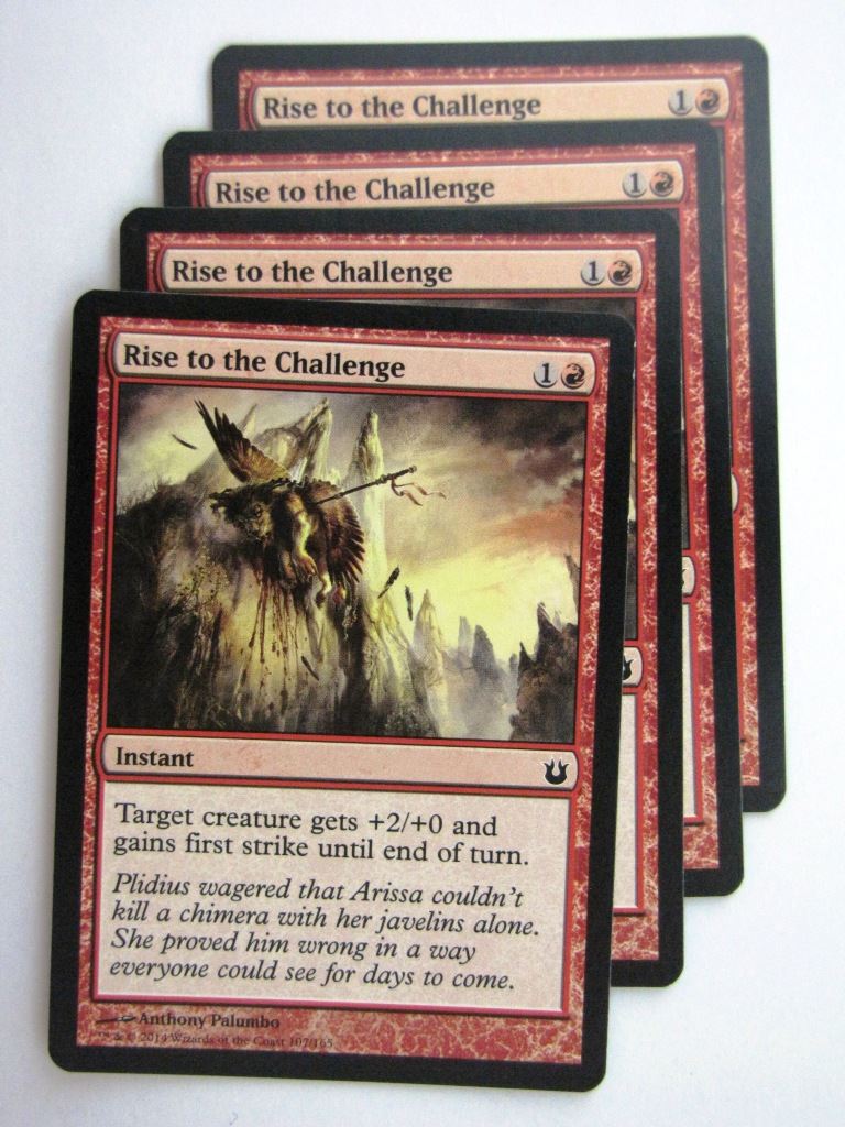MTG Magic Cards: RISE TO THE CHALLENGE x4 Born of the Gods playset # 24C8