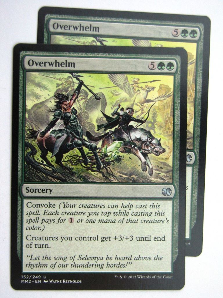 MTG MODERN MASTERS TWO: OVERWHELM x2 # 28A85