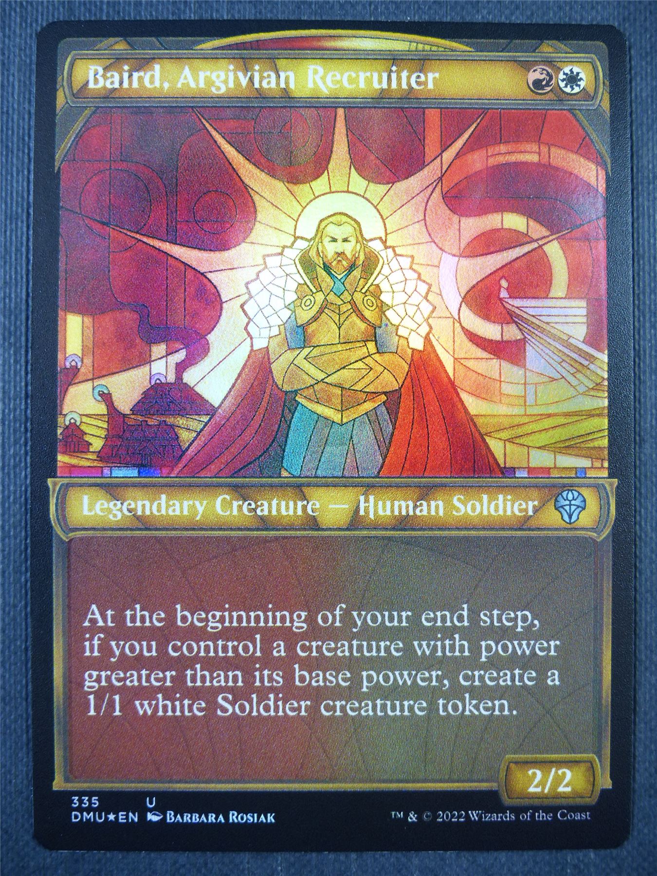 Baird Argivian Recruiter Textured Foil - Mtg Card #8QX
