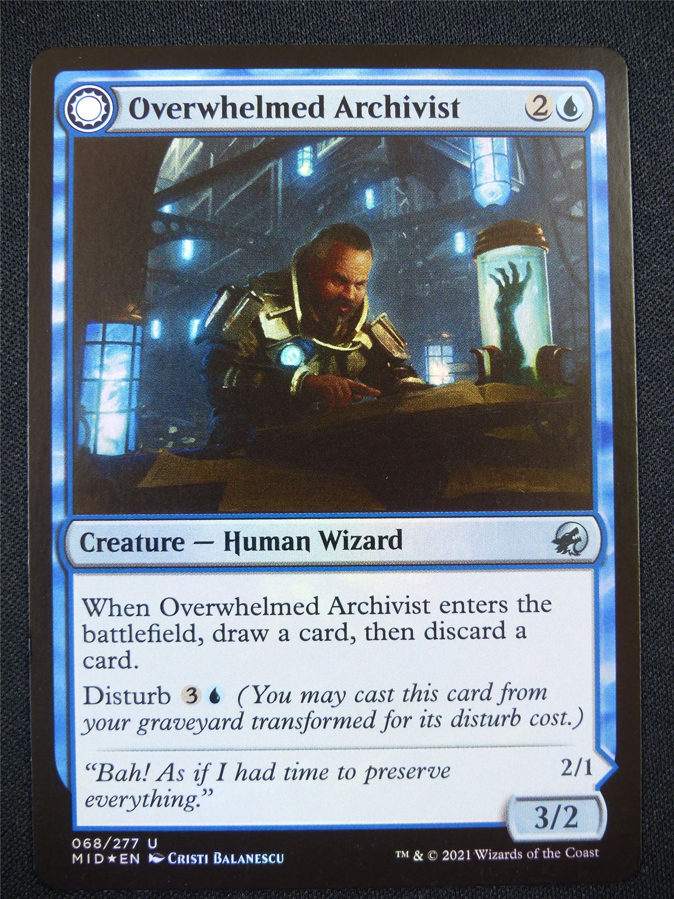 Overwhelmed Archivist Foil - Mtg Card #1RH