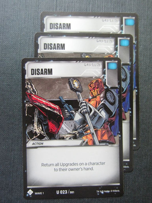Disarm U 023/081 x3 - Transformers Cards # 7F26