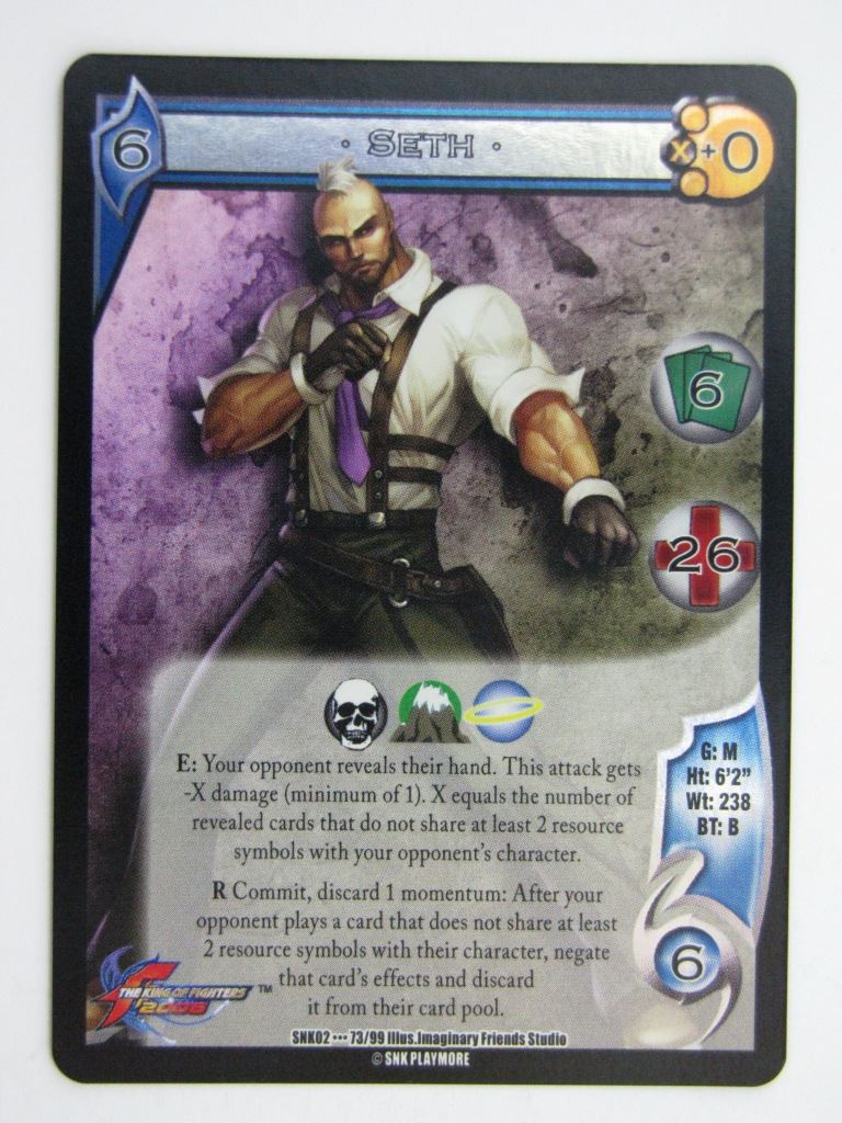 UFS Cards: SETH 73/99 RARE FOIL # 28H10