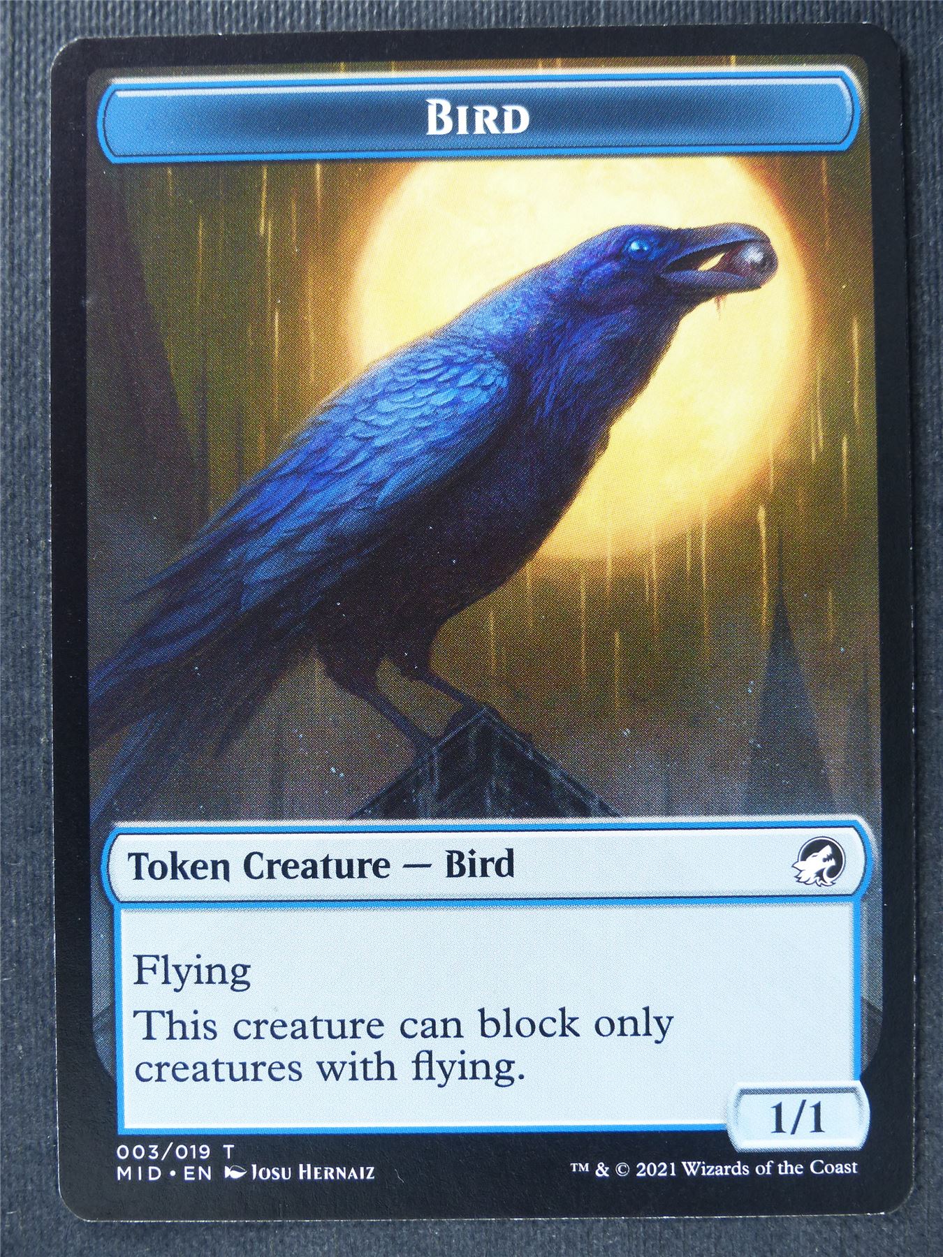Bird Token - Mtg Card #1RU