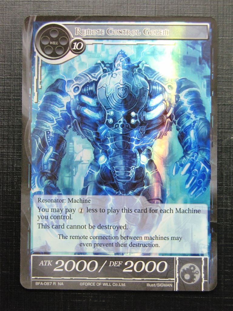 Force of Will Cards: REMOTE CONTROL GOLEM FOIL # 15J81