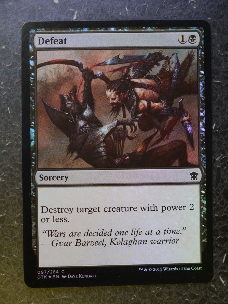 MTG Magic Cards: DEFEAT FOIL # 4J33