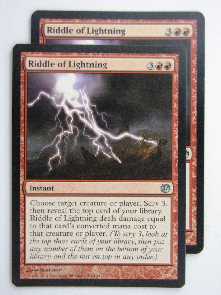 MTG Magic Cards: RIDDLE OF LIGHTNING x2 Journey to Nyx # 24E18