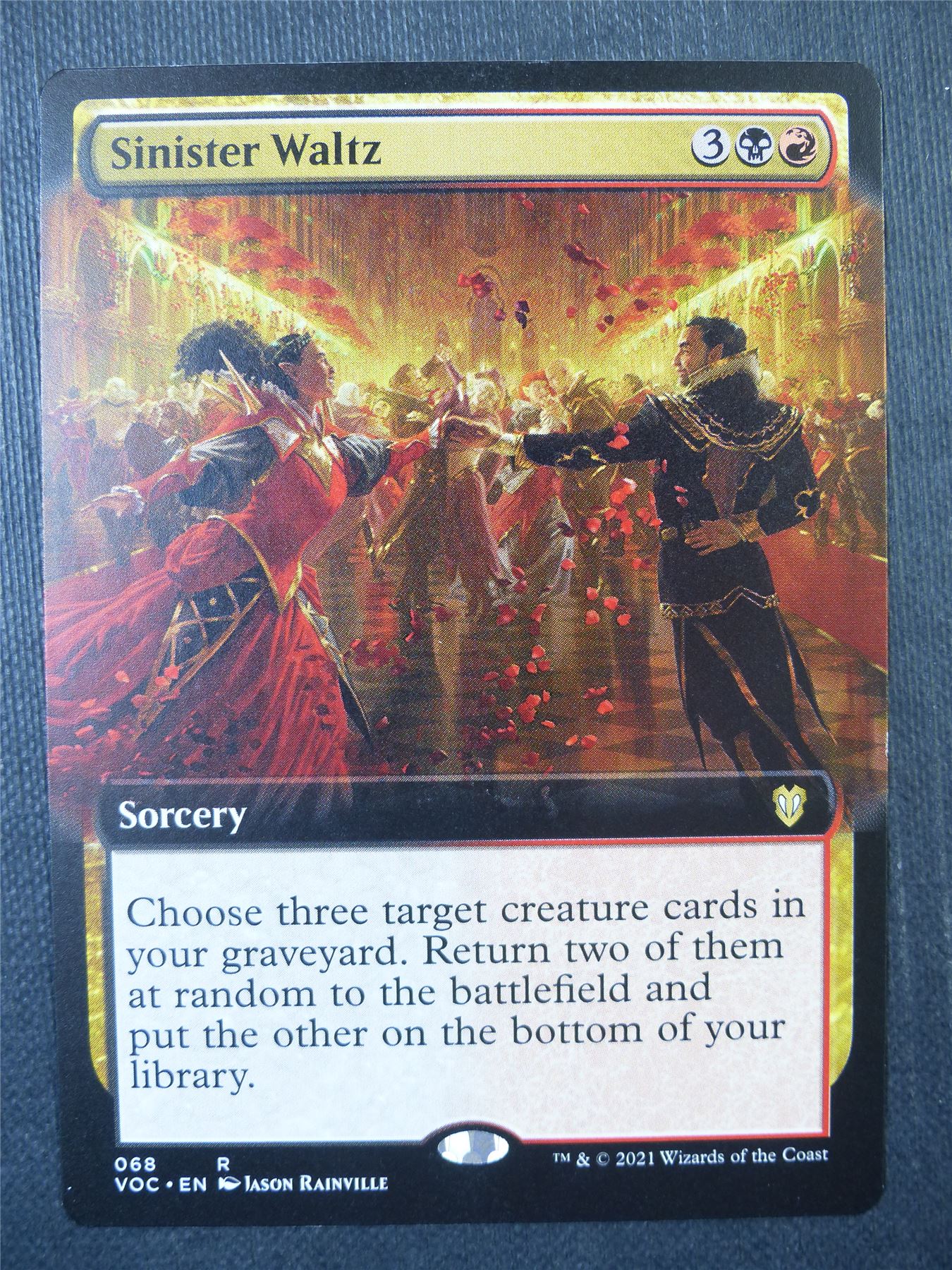 Sinister Waltz Extended art - Mtg Card #89E
