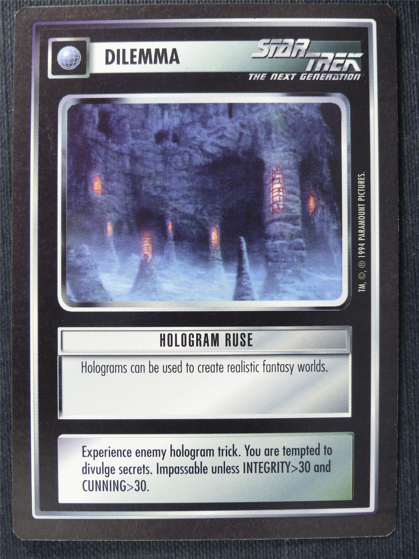 Hologram Ruse - NG - Star Trek Cards #164