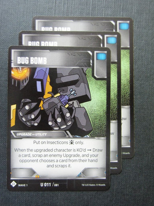 Bug Bomb U 011/081 x3 - Transformers Cards # 7F23