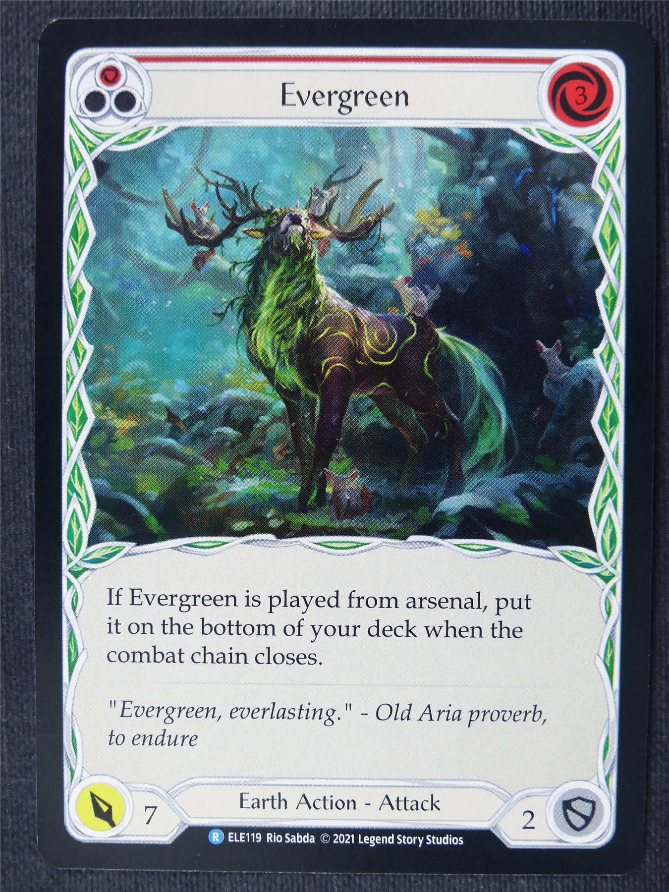 Evergreen R Red - 1st Ed Tales of Aria - Flesh and Blood