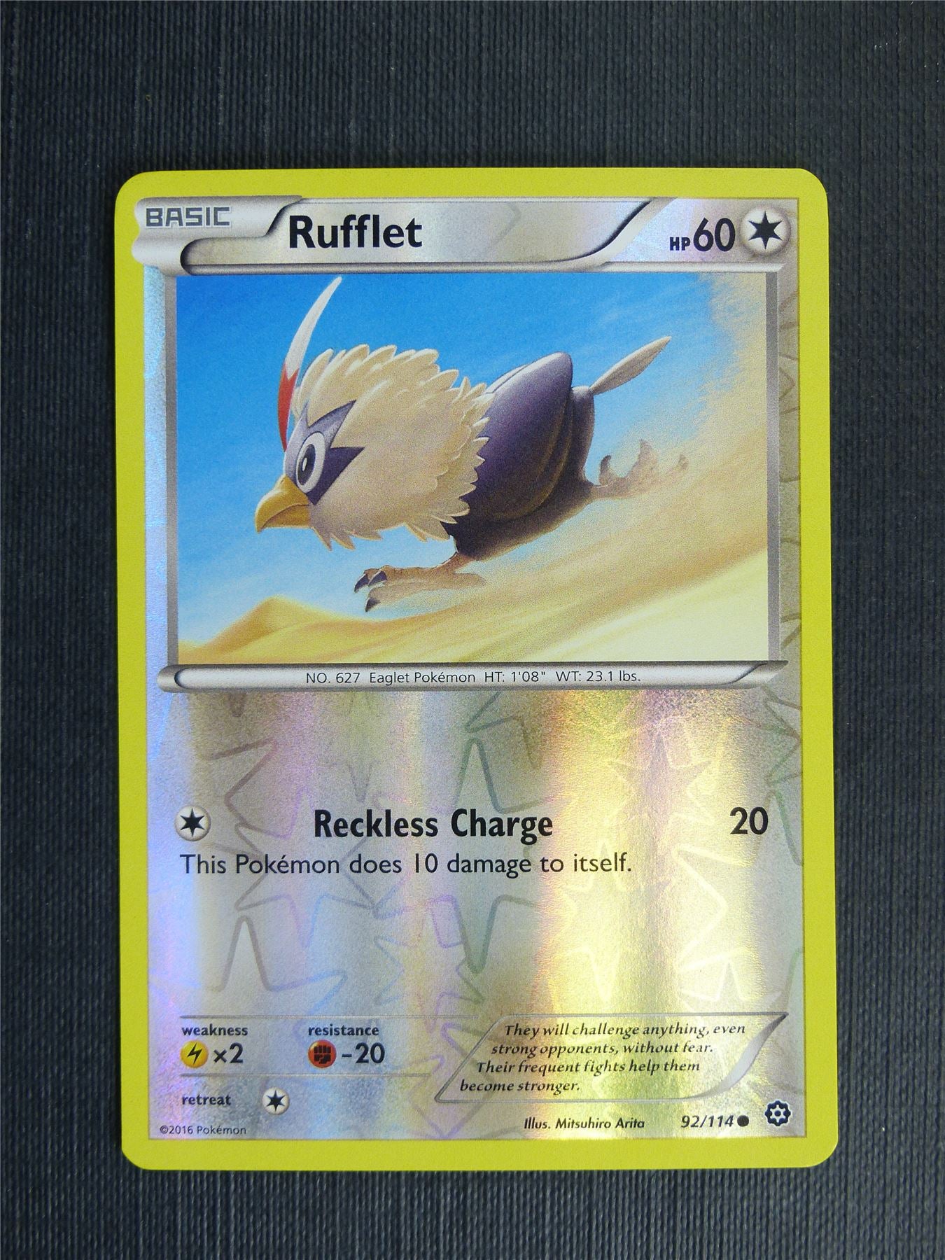 Rufflet 92/114 Reverse Holo - Pokemon Cards #1DA Rufflet 92/114 Reverse Holo - Pokemon Cards #1DA