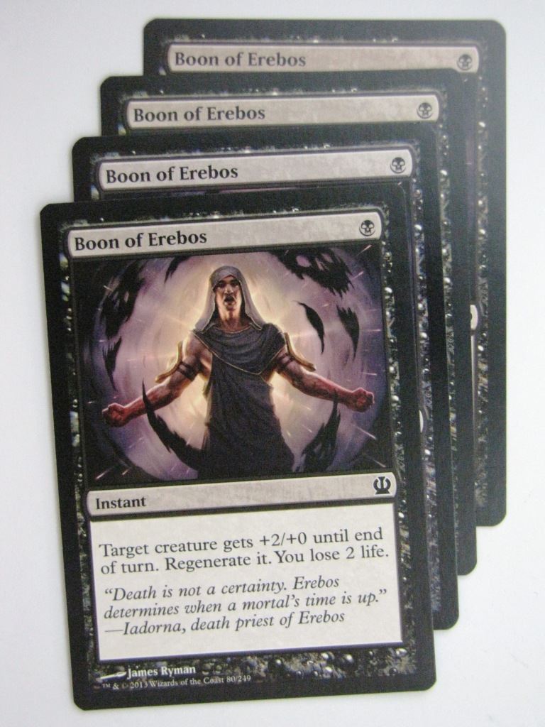 MTG Magic Cards: BOON OF EREBOS x4 Theros playset # 23J100