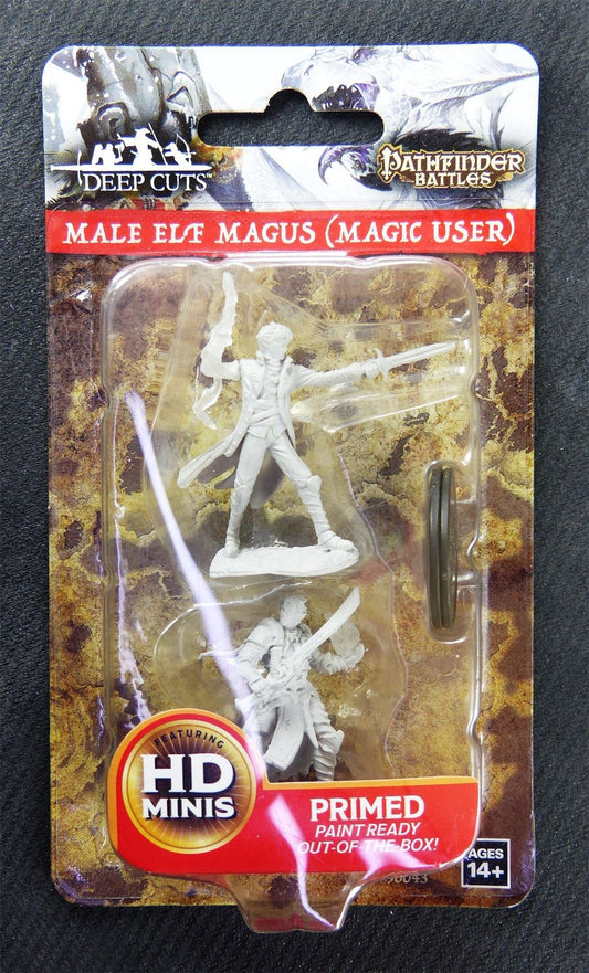 Male Elf Magus - Magic User - Pathfinder Battles Miniature #SG
