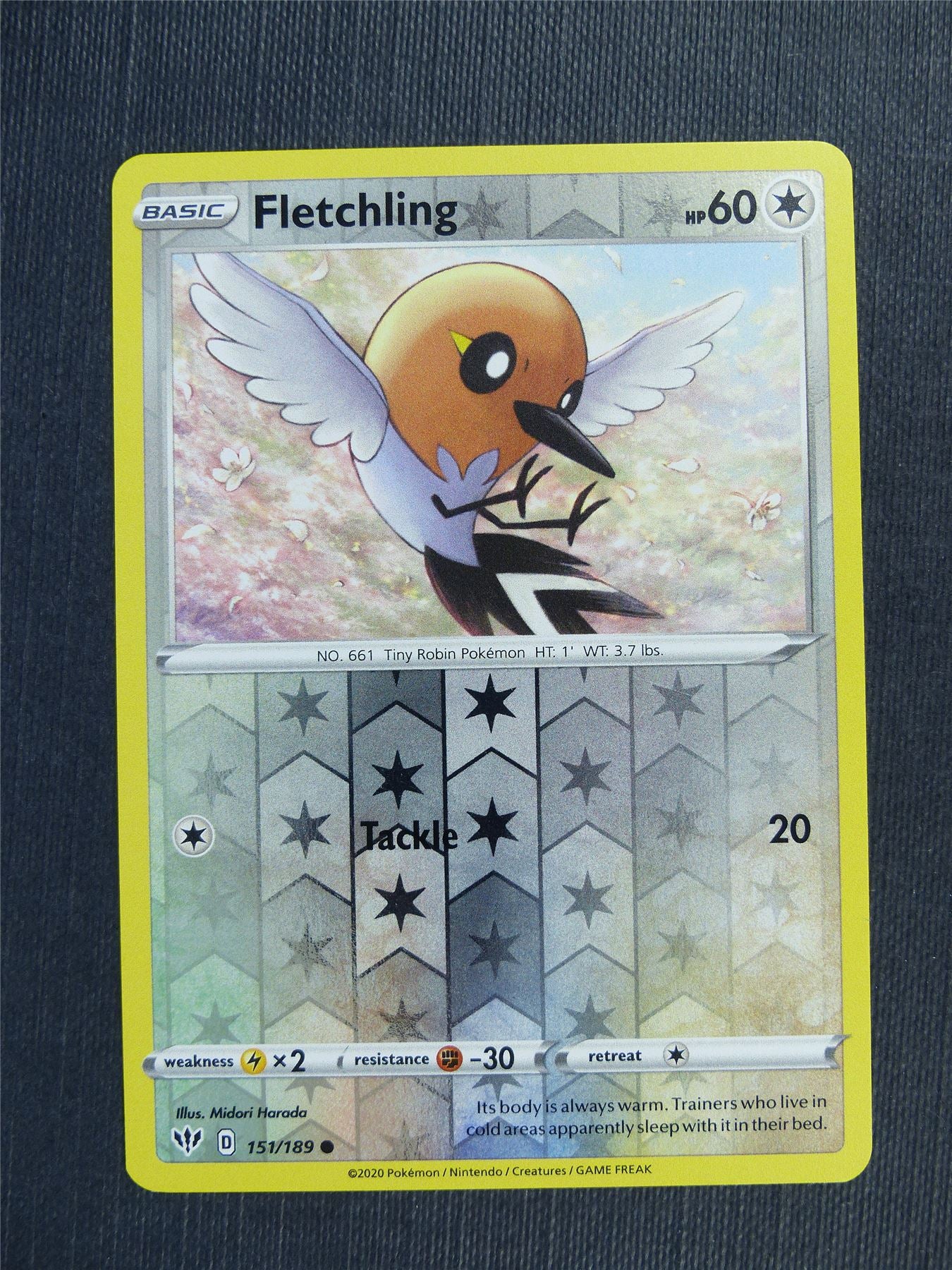 Fletchling 151/189 Reverse Holo - DAA - Pokemon Card #3BL