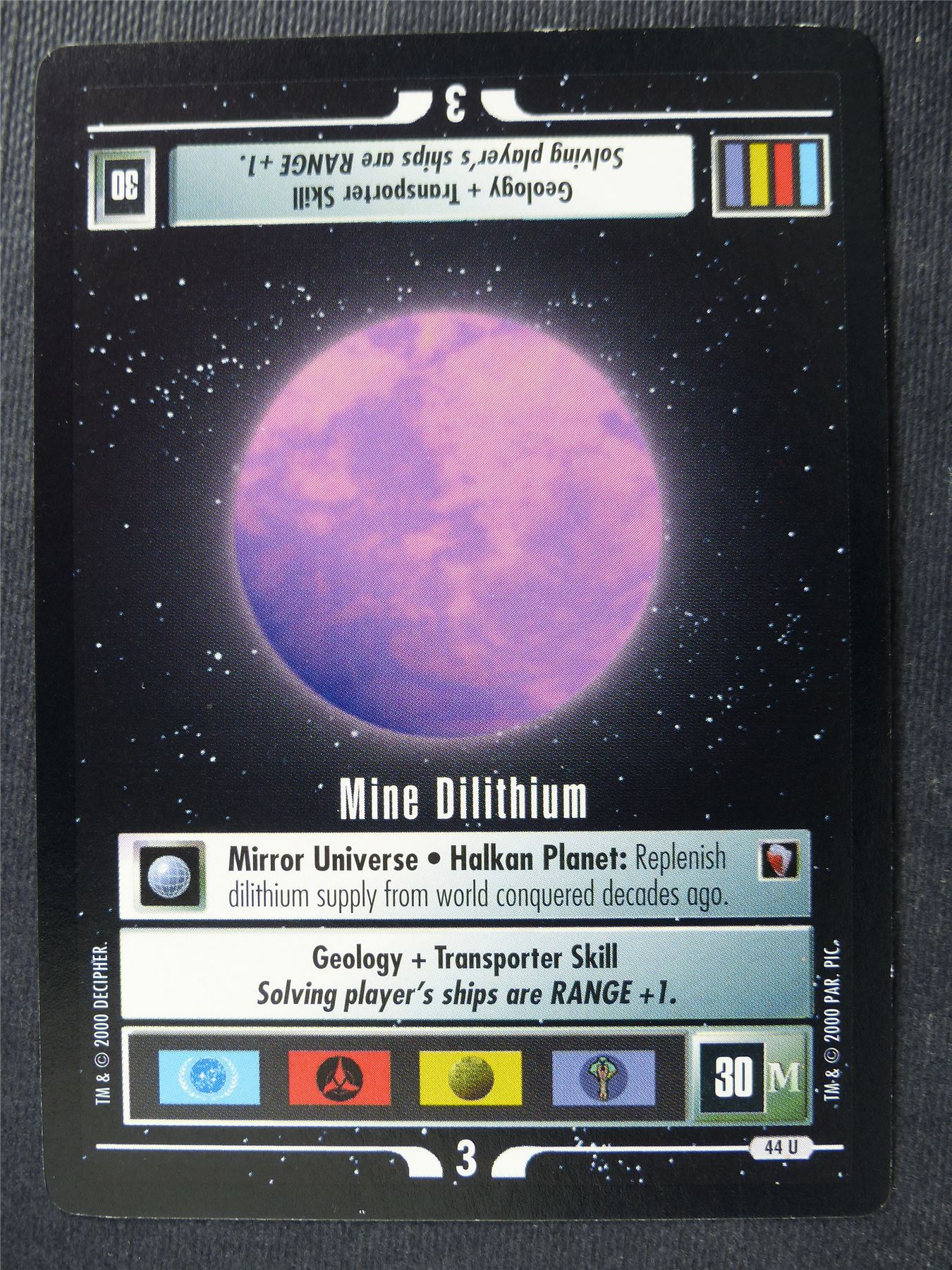 Mine Dilithium - Star Trek Card #4V8