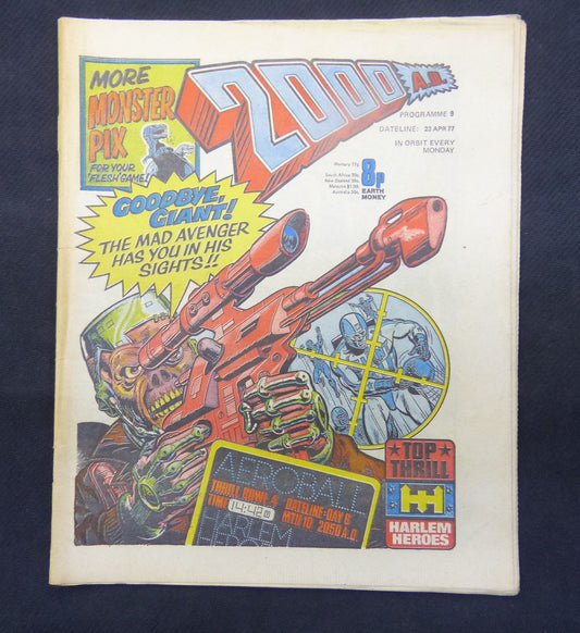 2000 AD Comic - Programme 9 - 23 Apr 1977 #M8