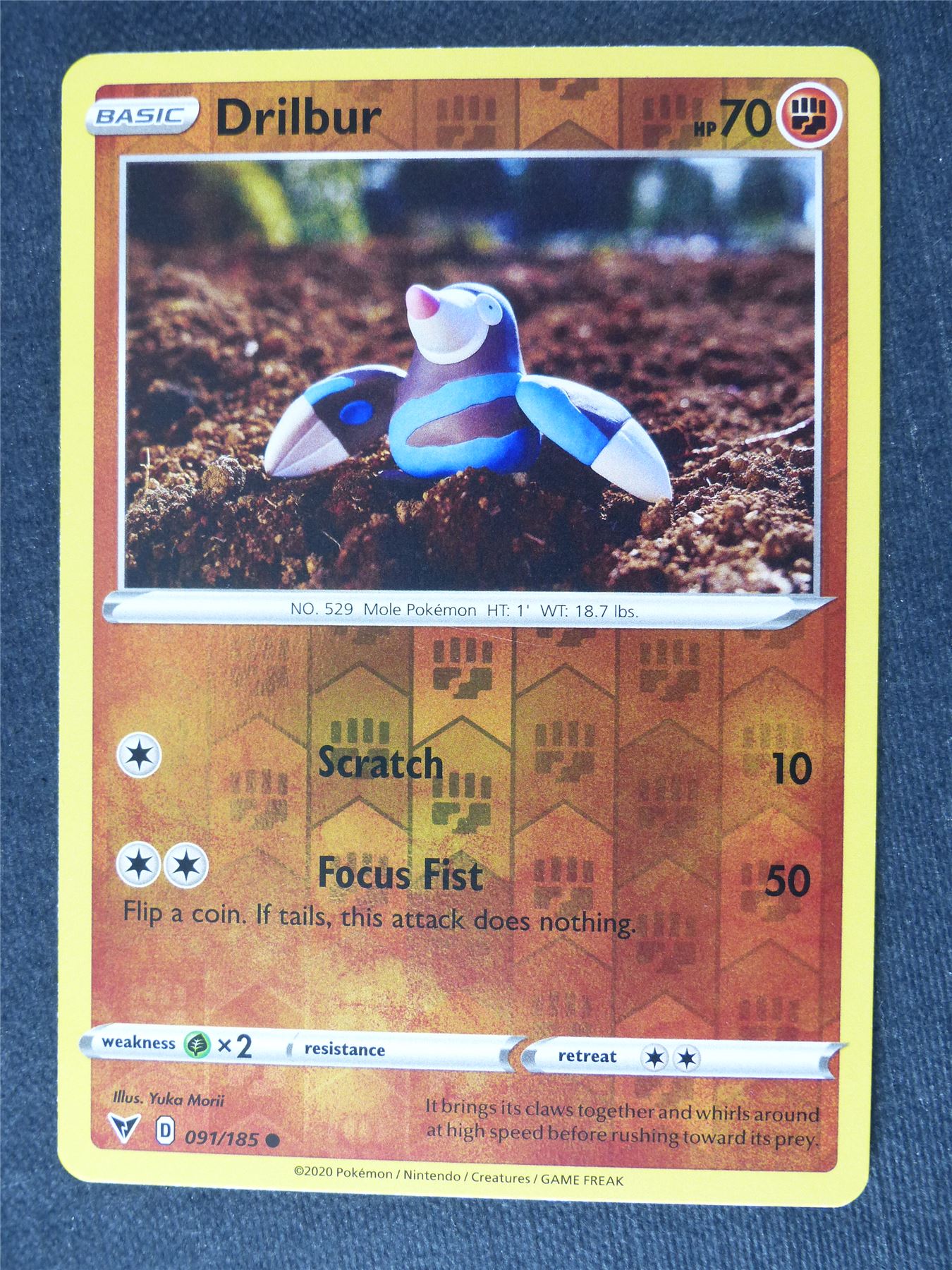 Drilbur 091/185 Reverse Holo - Pokemon Cards #MZ Archeron Drilbur 091/185 Reverse Holo - Pokemon Cards #MZ Archeron