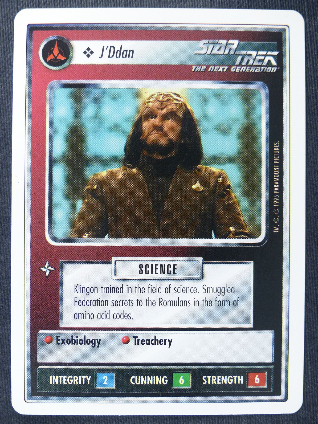 J'Ddan - NG - Star Trek Cards #12T