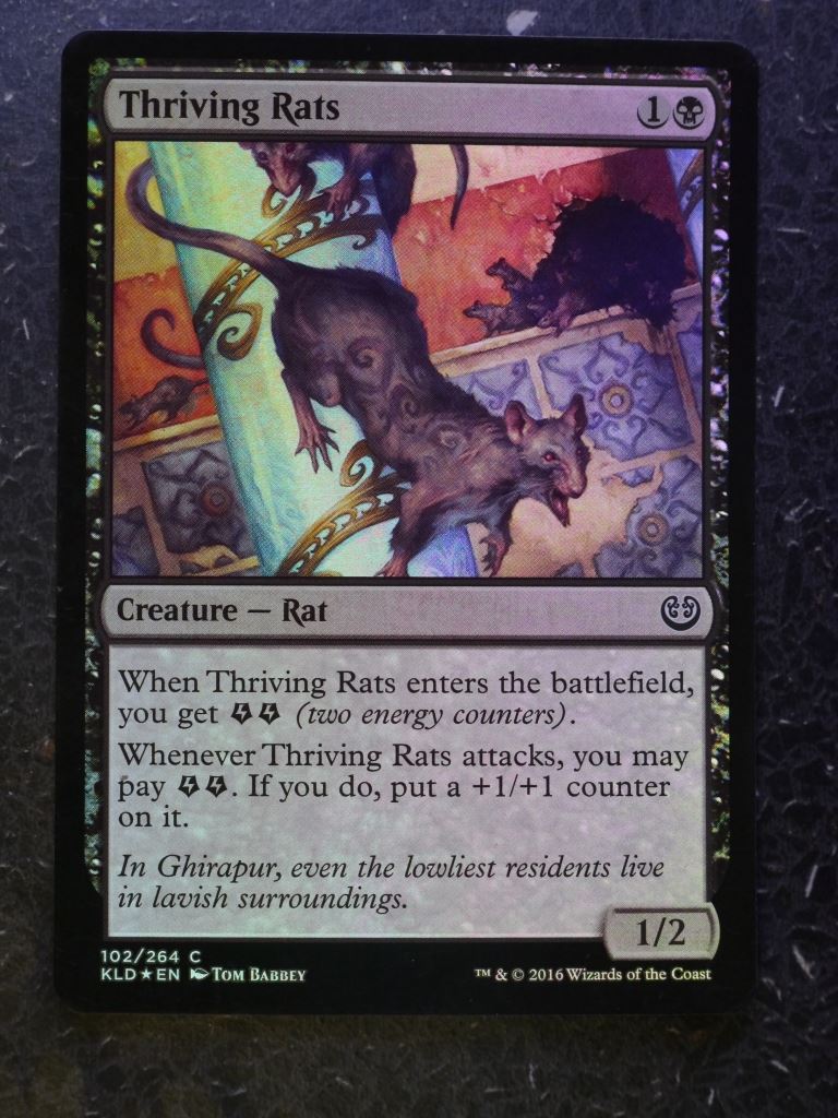 MTG Magic Cards : THRIVING RATS FOIL # 8C95