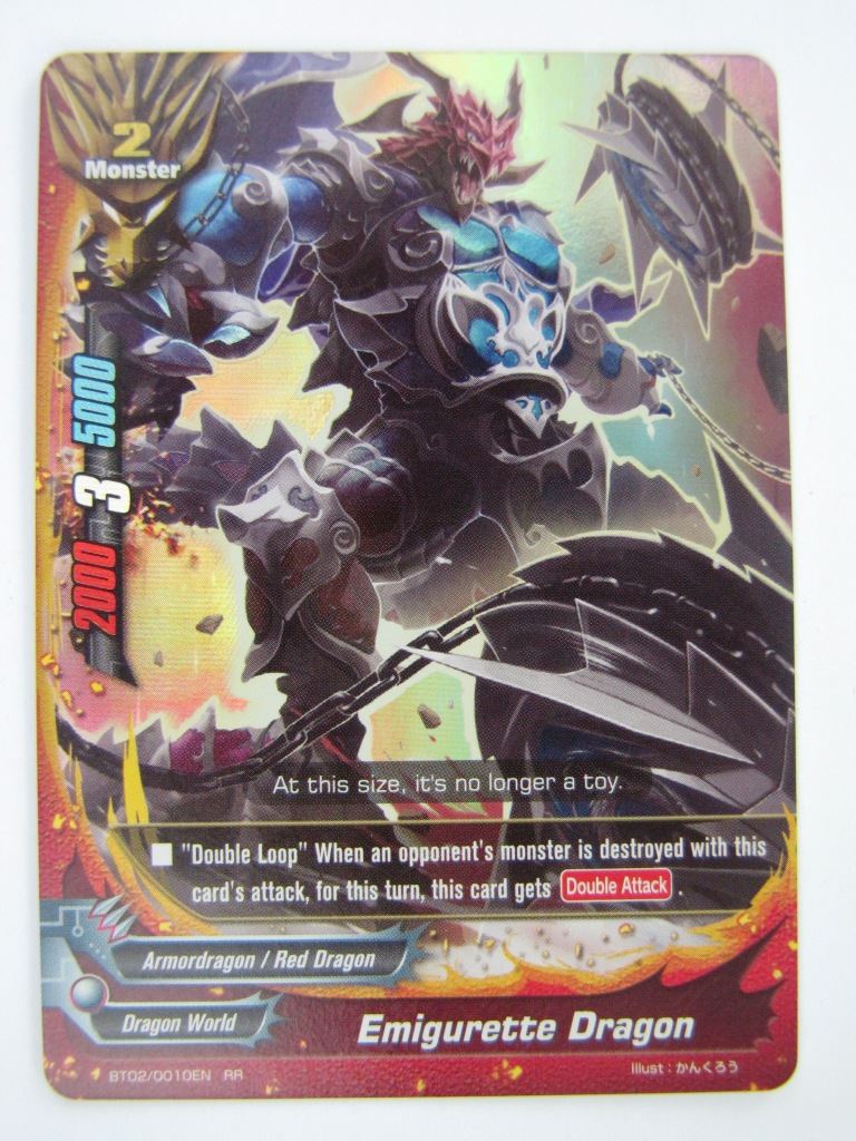 Buddyfight Cards: EMIGURETTE DRAGON BT02 RR # 4F25
