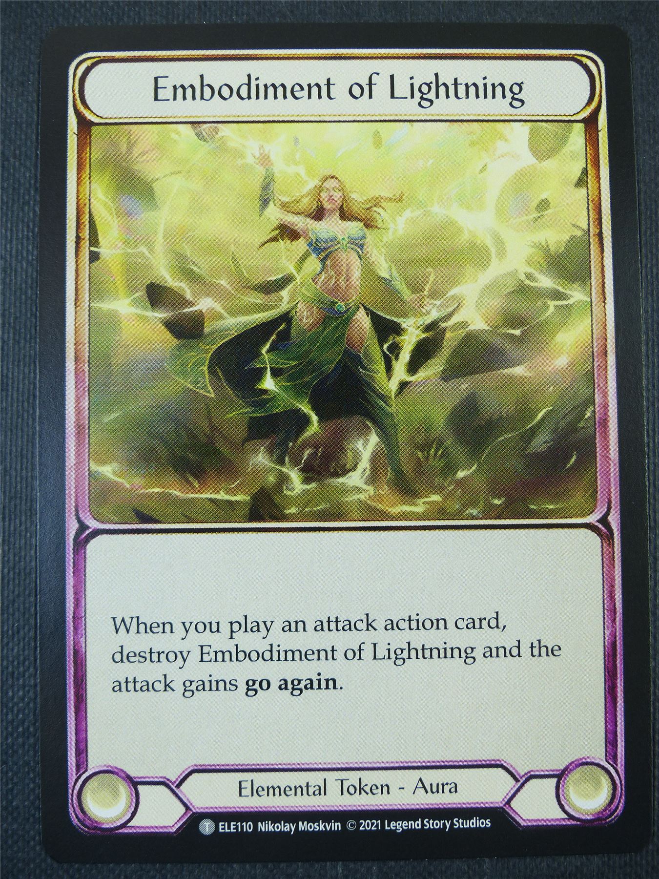 Titan's Fist / Embodiment of Lightning - Tales of Aria 1st ed - Flesh and Blood Card #65M
