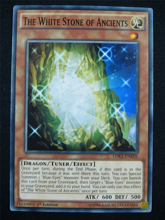 The White Stone of Ancients LDK2 - 1st ed Yugioh Card #3F7