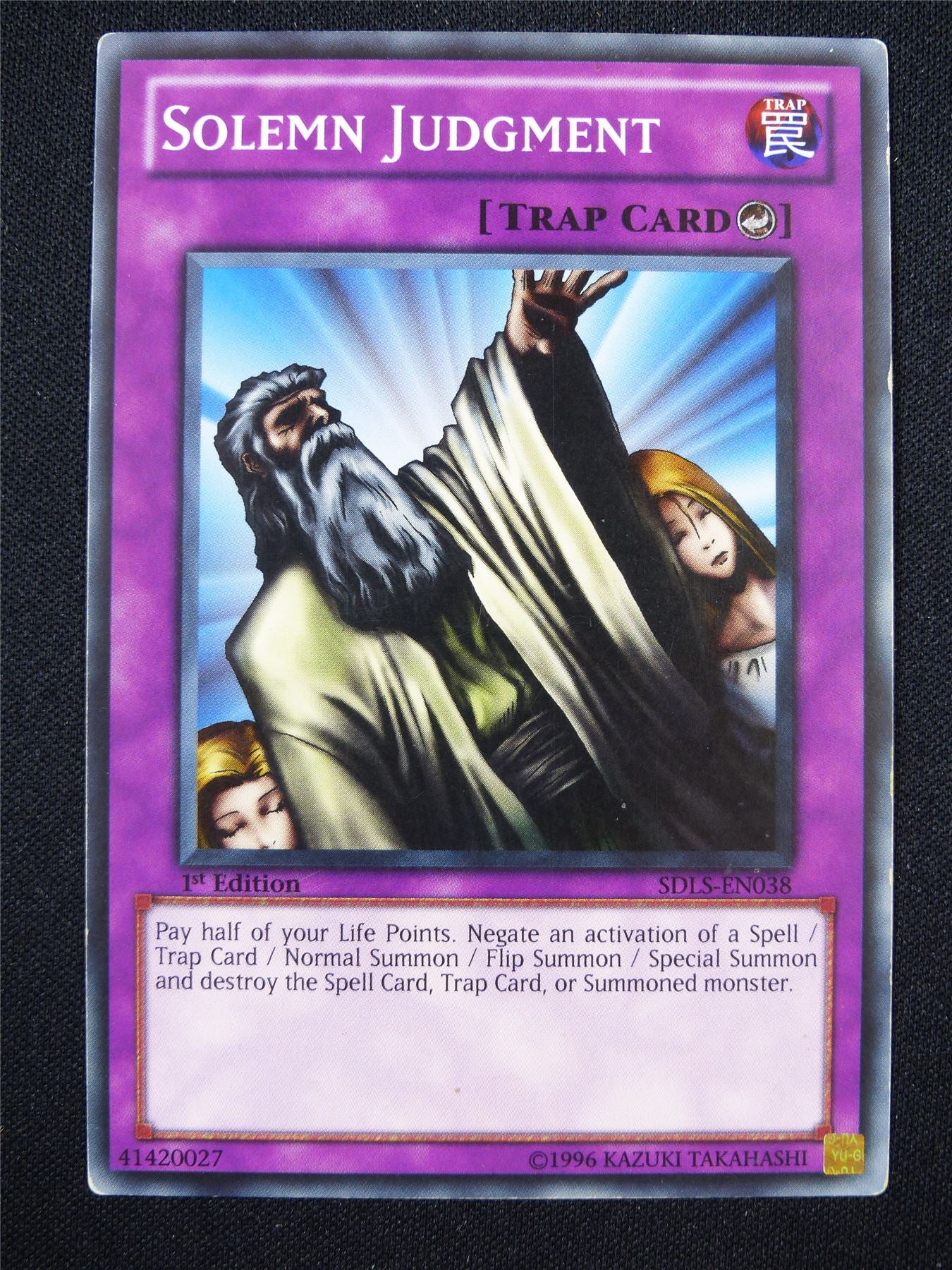 Solemn Judgment SDLS - 1st ed Yugioh Card #ZY