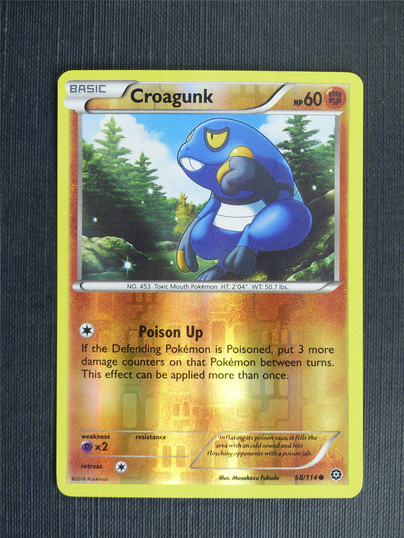 Croagunk 58/114 Reverse Holo - Pokemon Cards #1FJ Archeron Croagunk 58/114 Reverse Holo - Pokemon Cards #1FJ Archeron