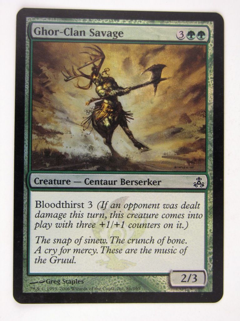 Mtg FOIL - GHOR-CLAN SAVAGE - played