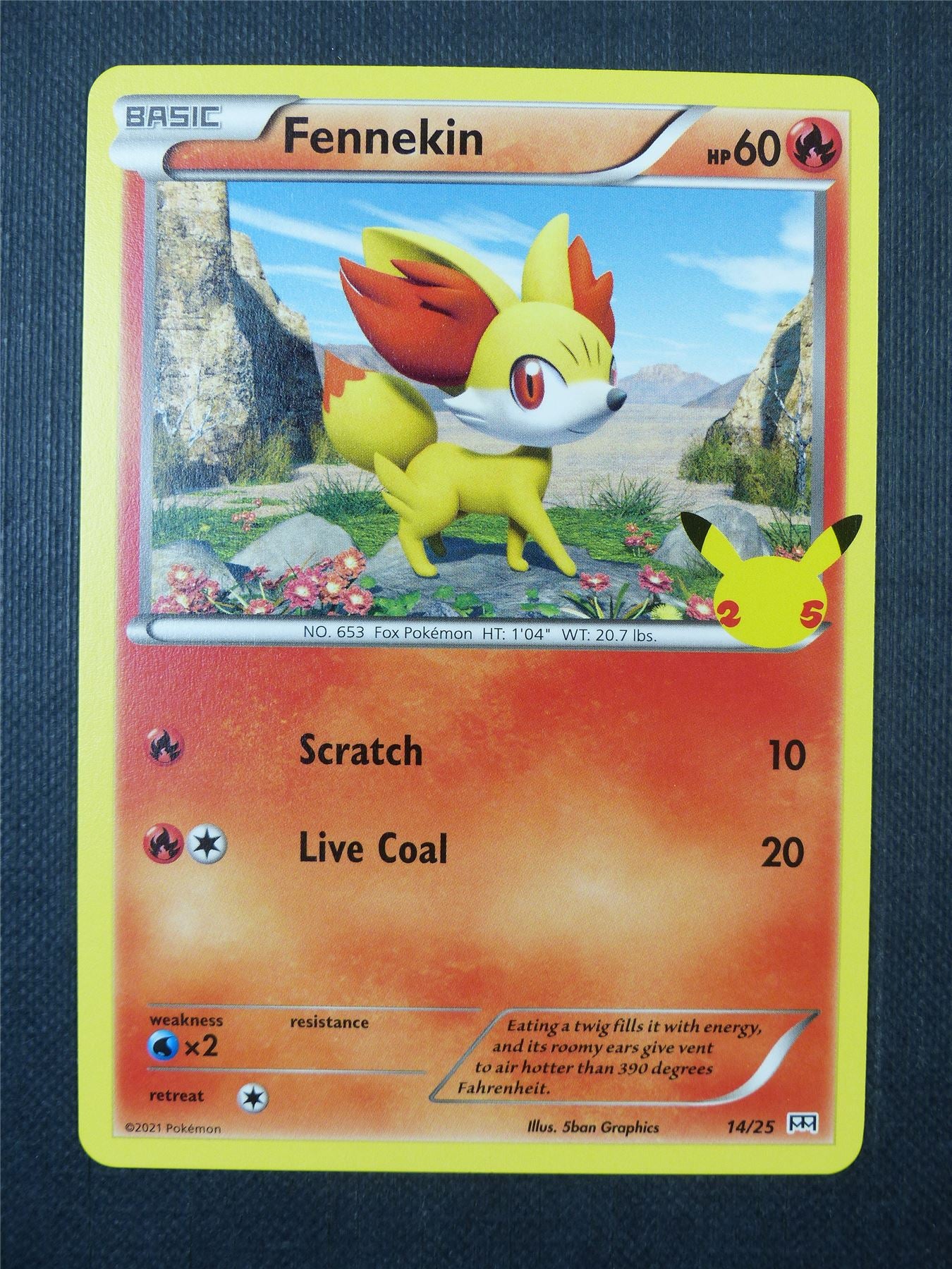 pokemon card fennekin Fennekin 14/25 McDonalds Promo
