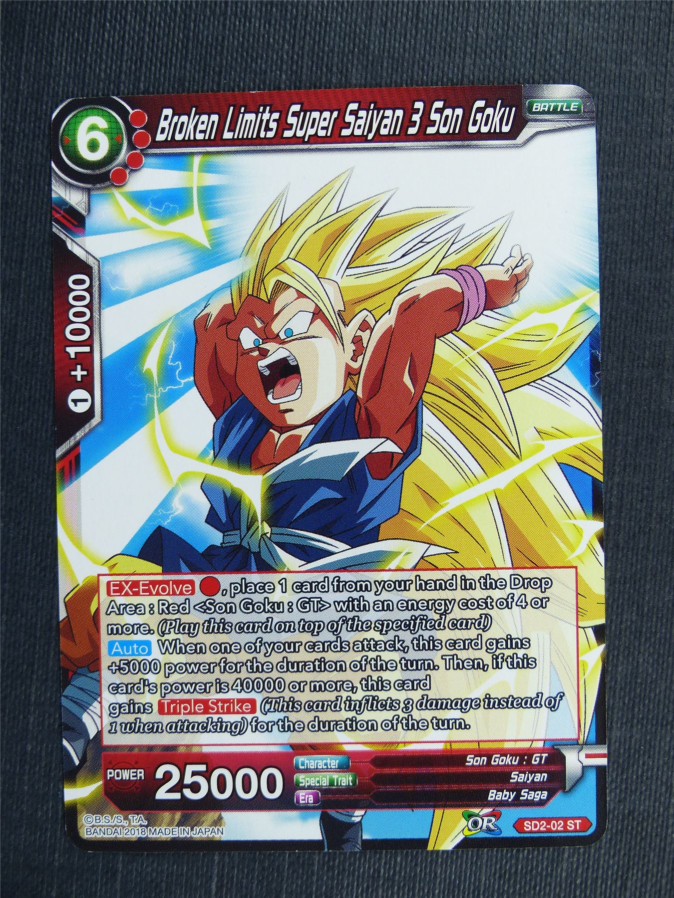Broken Limits Super Saiyan 3 Son Goku - Dragon Ball Super Cards #42V