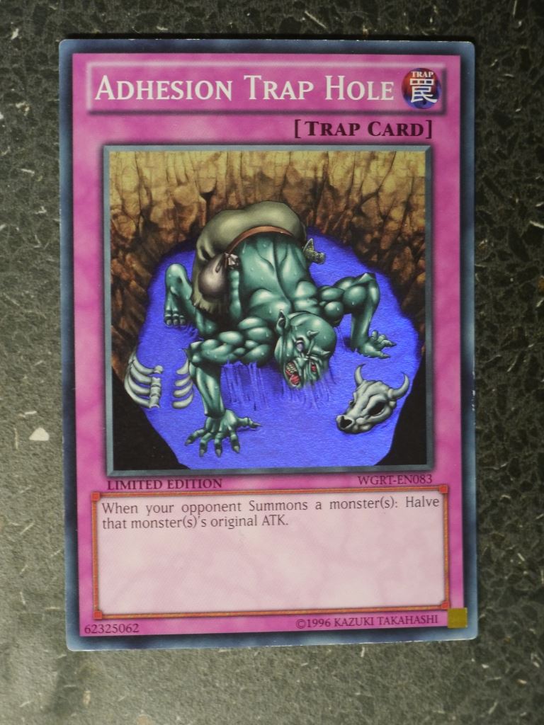 Yugioh Cards: ADHESION TRAP HOLE WGRT SUPER RARE # 3E90 Archeron Yugioh Cards: ADHESION TRAP HOLE WGRT SUPER RARE # 3E90 Archeron