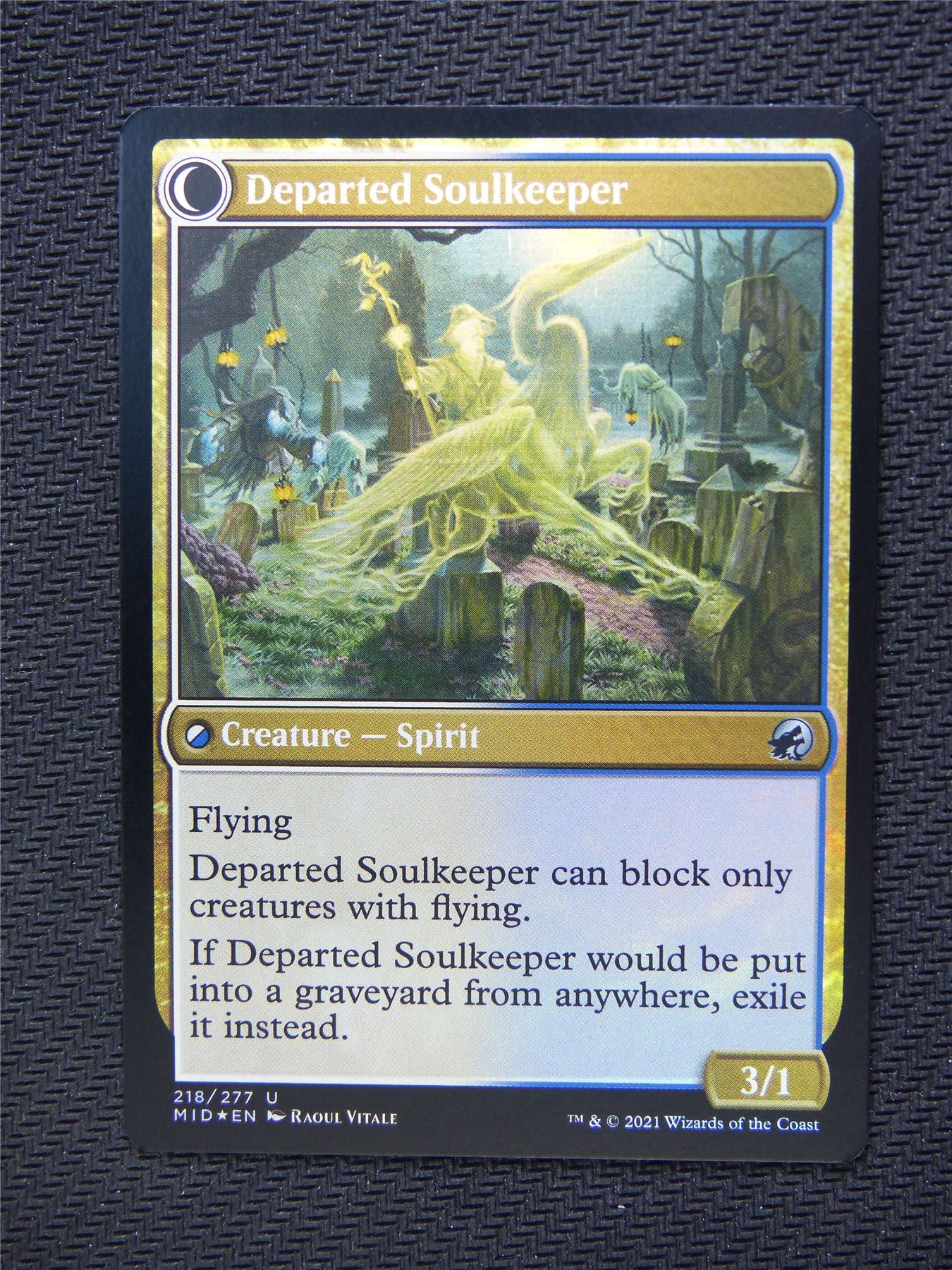 Devoted Grafkeeper Departed Soulkeeper Foil - Innistrad - Mtg Card #3NZ