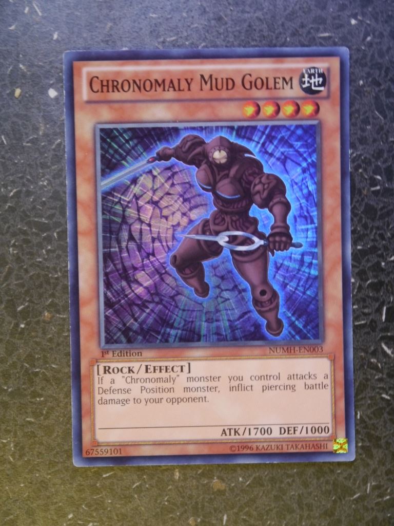 yugioh chronomaly cards Yugioh Cards:CHRONOMALY MUD GOLEM NUMH SUPER RARE # 2H36 – Archeron
