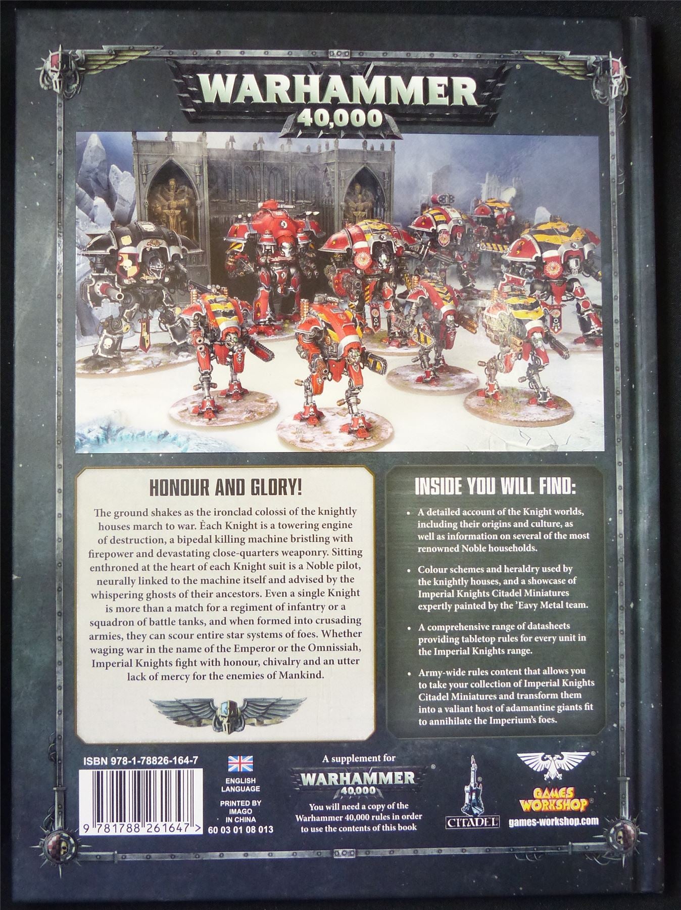 Warhammer 40K Codex: Imperial Knights 8th - Warhammer Hardback