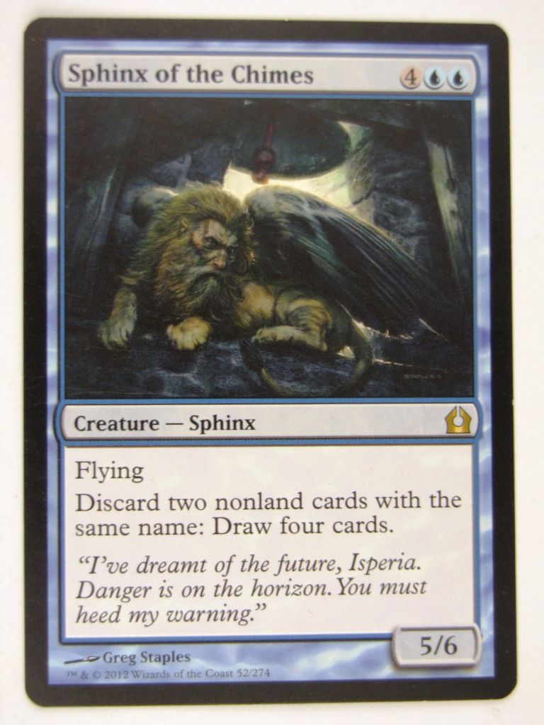 MTG Magic: The Gathering Cards: SPHINX OF THE CHIMES - Played Rare