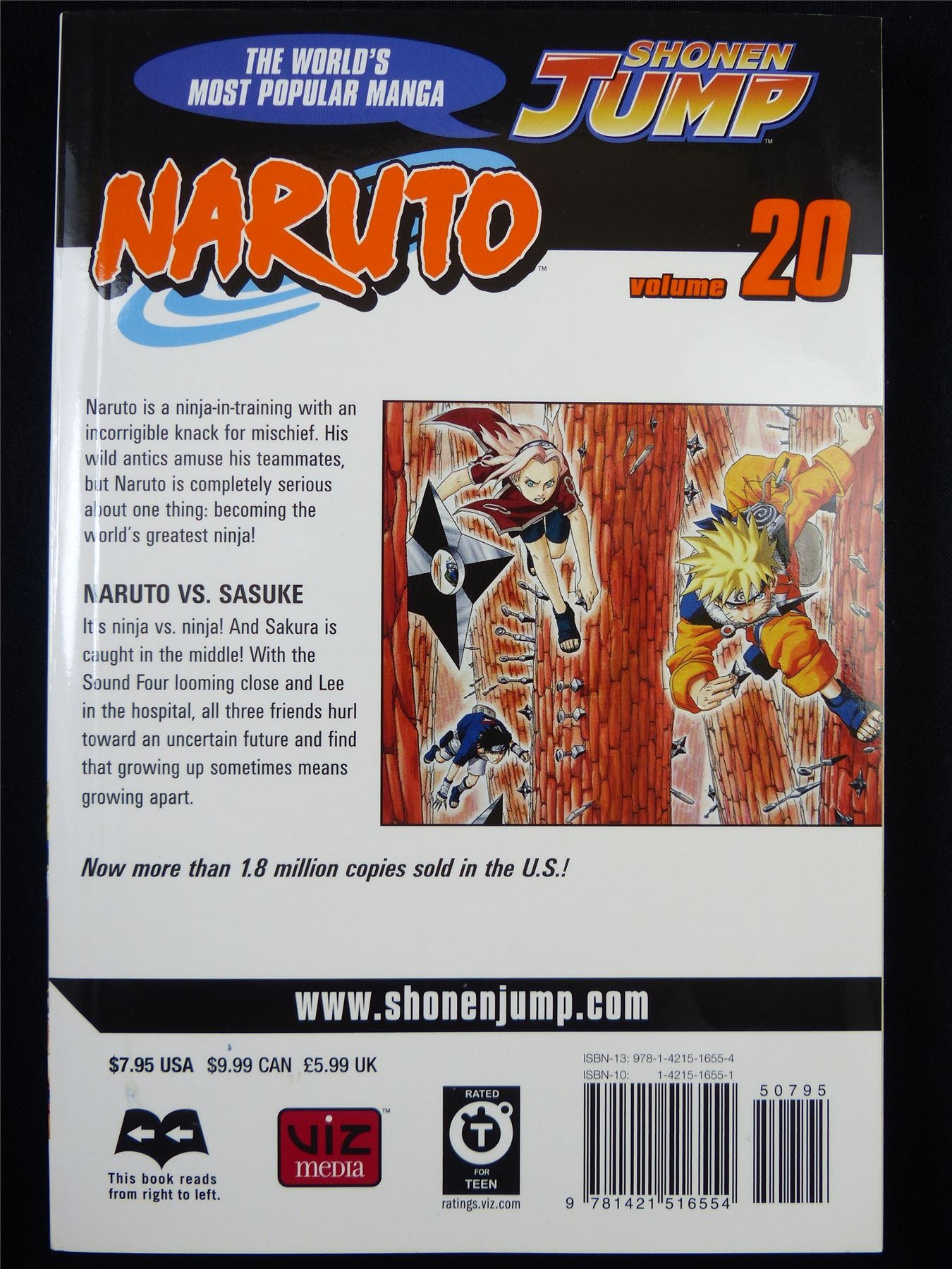 NARUTO Volume 20 - Shonen Jump Viz Manga #3H6