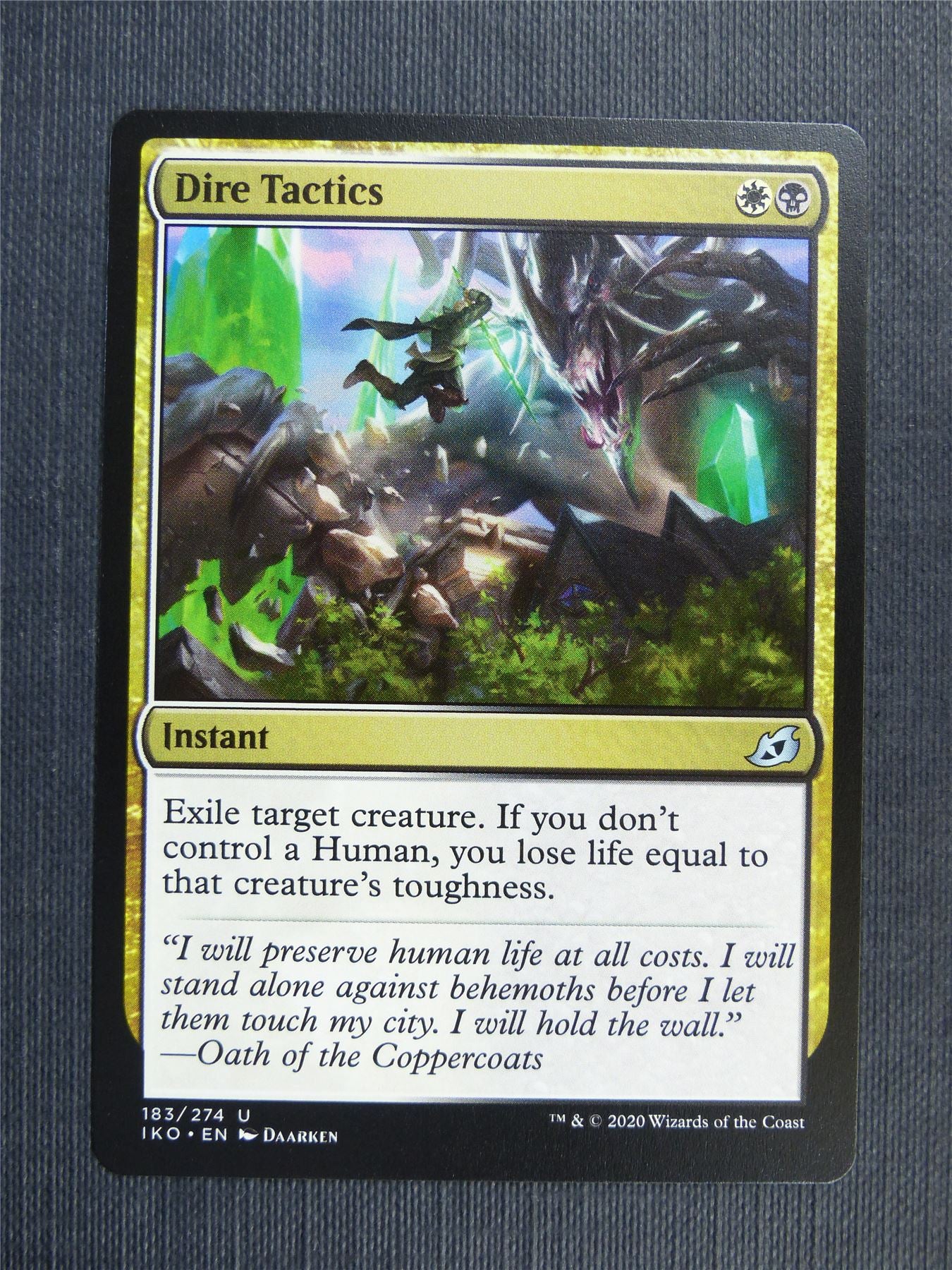 Dire Tactics - IKO Mtg Card