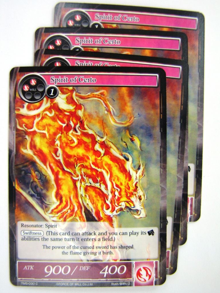 Force of Will Cards: SPIRIT OF CERTO x4 # 7I49