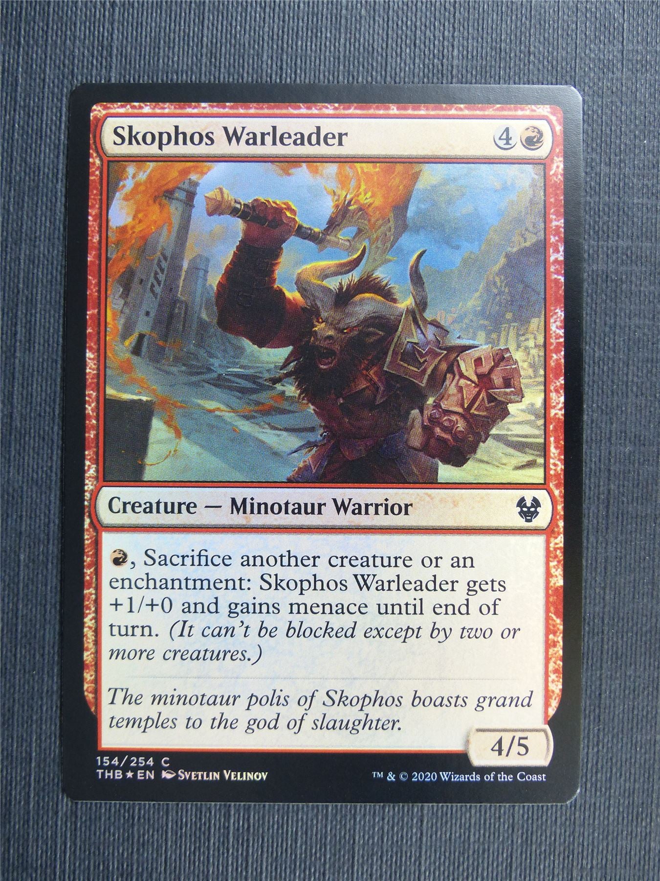 Skophos Warleader Foil - Theros Collector Ed - Mtg Magic Cards #3N5