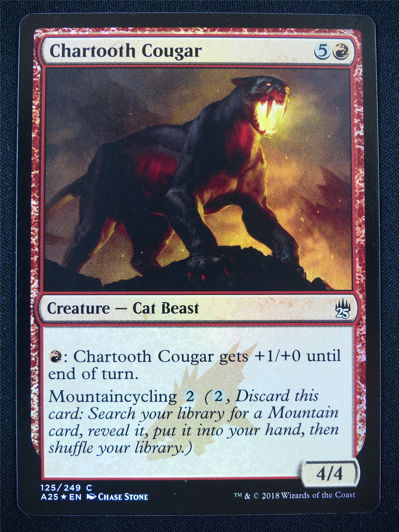 Chartooth Cougar Foil - Mtg Card #1K5
