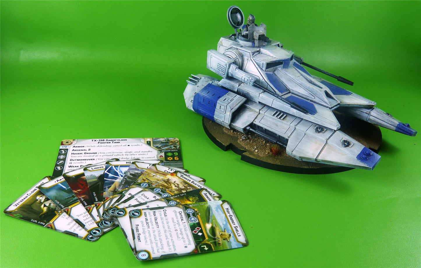 TX-130 Saber-Class Fighter Tank Miniature With Cards - Star Wars Legion #UV