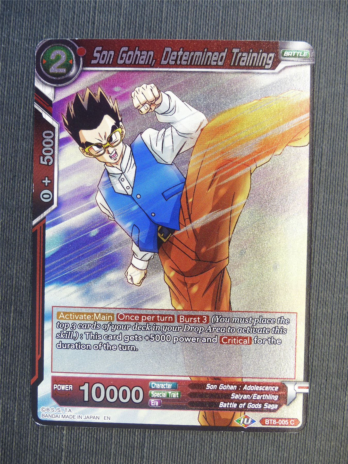 Son Gohan Determined Training Foil - Dragon Ball Super Cards #6BS