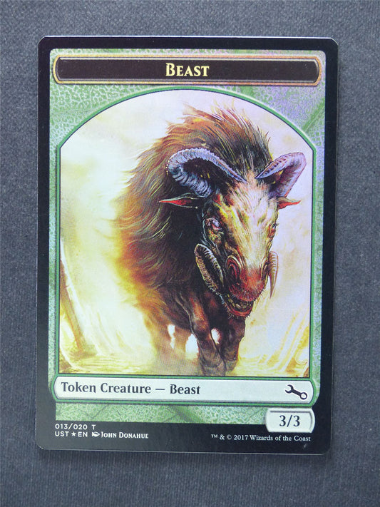 Beast Token Foil - Mtg Magic Cards #ZE