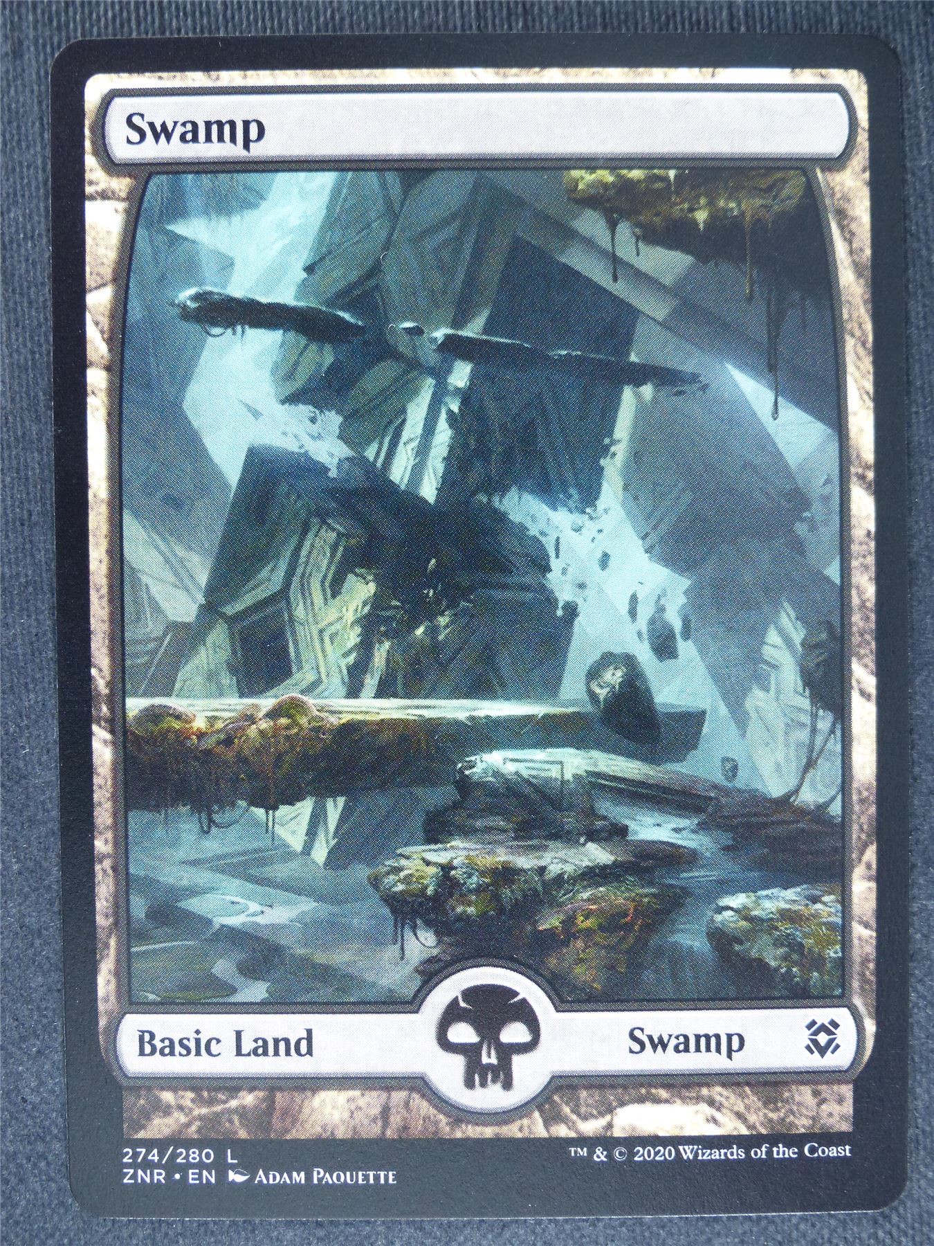 Swamp Full Art 274/280 Mint - Mtg Magic Cards #3E