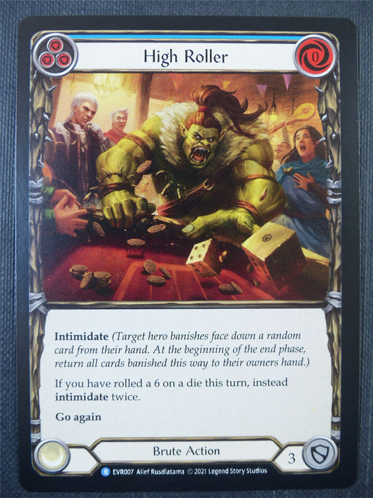 High Roller Blue - 1st ed Everfest - Flesh & Blood Card #6I2
