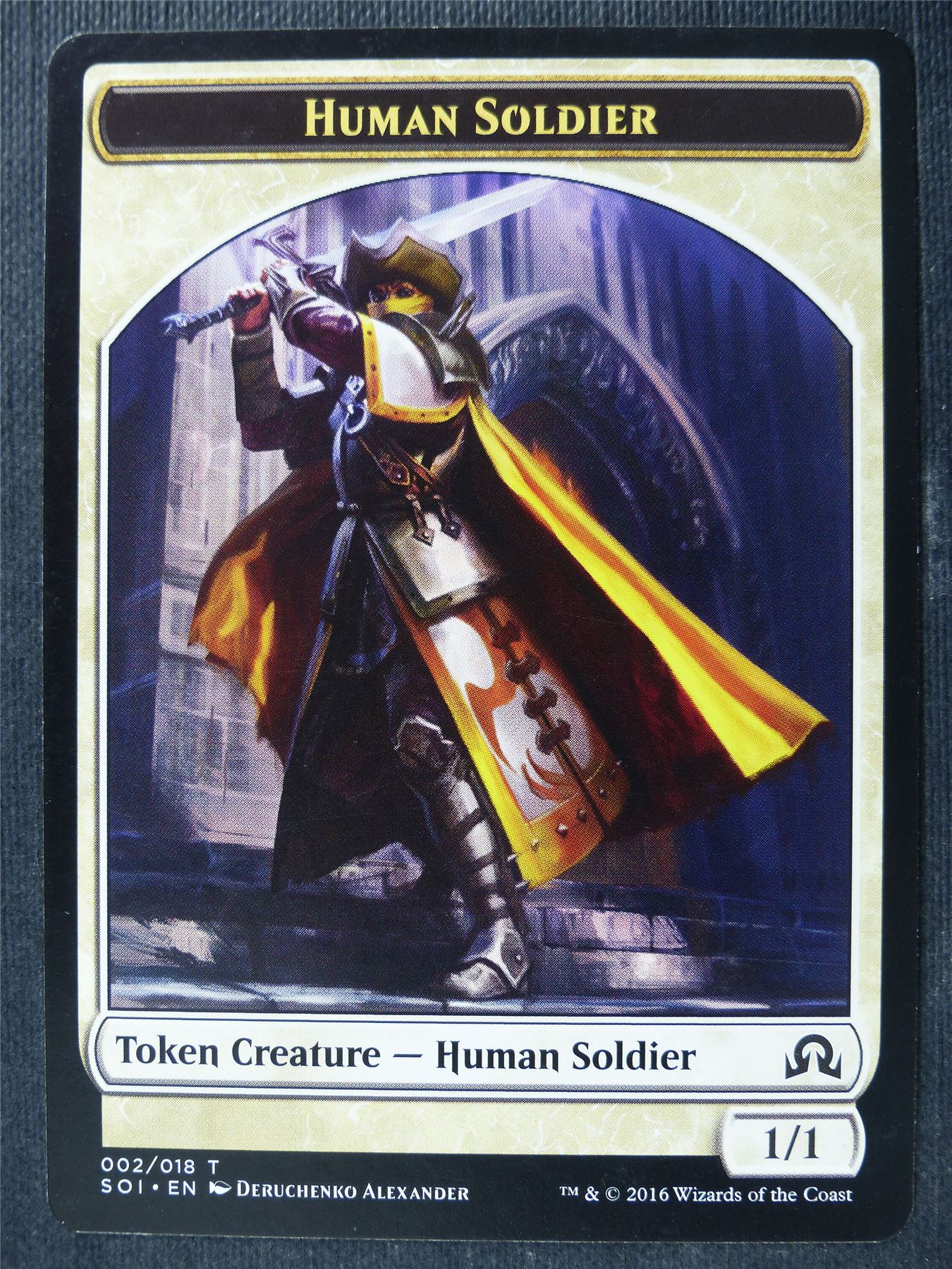 Human Soldier Token - Mtg Card #3ZM
